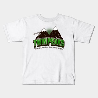 Greeti. Twin Peaks (V2) - Heather Kids T-Shirt